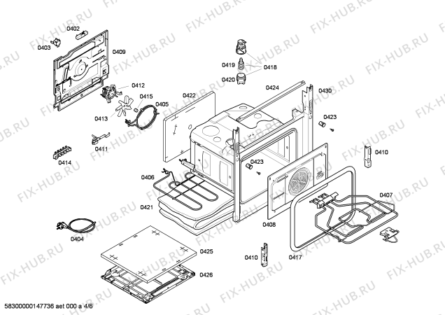 Схема №1 HSV745021N с изображением Столешница для духового шкафа Bosch 00248721
