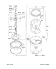 Схема №1 3LBR8255EQ AWM 942 с изображением Спираль для стиралки Whirlpool 481900062647