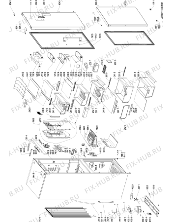 Схема №1 KGNF 20P A3+ IN с изображением Сосуд для холодильника Whirlpool 481010899974