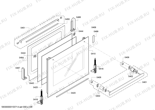 Схема №1 HBA73A530F с изображением Панель управления для духового шкафа Bosch 00705876