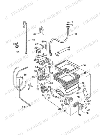 Взрыв-схема стиральной машины Zanussi ZC401X - Схема узла W30 Water details  D