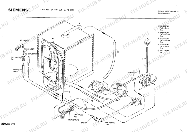 Схема №1 0730203500 SMU2200 с изображением Винтик Bosch 00019696