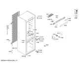 Схема №1 KGN36SW30D с изображением Панель для холодильника Bosch 00671285