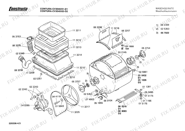 Схема №1 CV30400011 CONTURA с изображением Панель для стиральной машины Bosch 00116731