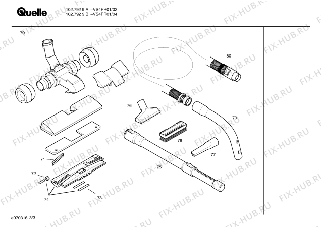 Схема №1 VS4PR01 102.792 9 B с изображением Индикатор для мини-пылесоса Bosch 00153075