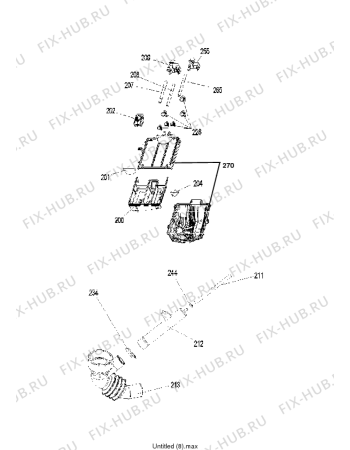 Схема №3 LOP 8050 с изображением Электропроводка для стиралки Whirlpool 481202308043