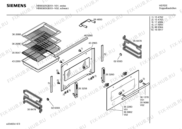 Схема №2 HB90325GB с изображением Ручка управления духовкой для духового шкафа Siemens 00183640