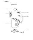 Схема №1 KI110511/87A с изображением Часть корпуса для электрочайника Tefal SS-207833