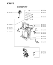 Схема №1 EA815B70/70G с изображением Блок управления для кофеварки (кофемашины) Krups MS-5884031