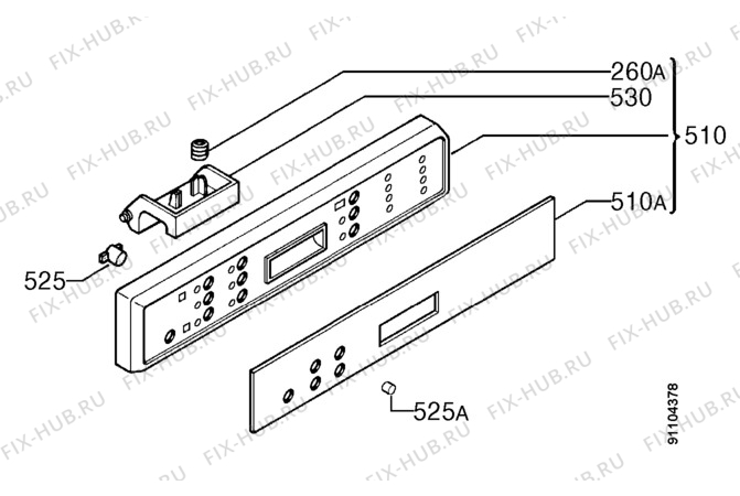 Взрыв-схема посудомоечной машины Privileg 041890_8283 - Схема узла Command panel 037