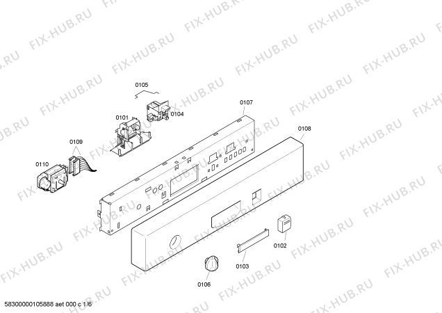 Схема №1 SE23A912GB с изображением Инструкция по эксплуатации для посудомоечной машины Siemens 00585009