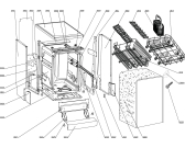 Схема №1 DW67W с изображением Холдер для посудомоечной машины DELONGHI DAU1590219