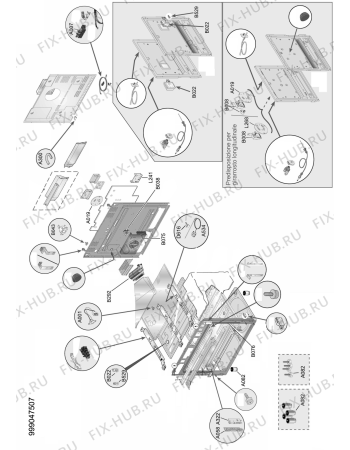 Схема №1 ACM 9414 V/IX с изображением Втулка для электропечи Whirlpool 482000019745