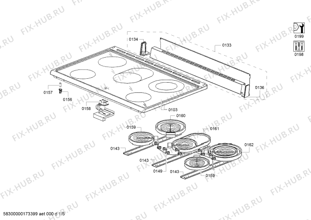 Схема №2 HSB738156A с изображением Пружина для плиты (духовки) Bosch 00750307