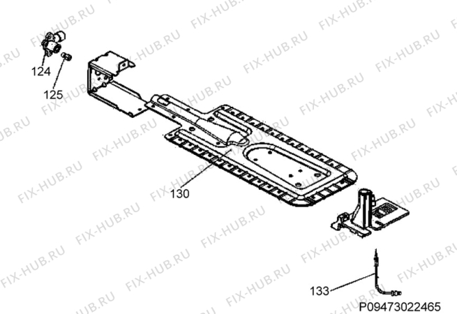 Взрыв-схема плиты (духовки) Electrolux EKG510108W - Схема узла Section 7