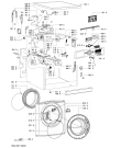 Схема №1 AWOE AS 9769 с изображением Петля люка (двери) для стиралки Whirlpool 480111101378