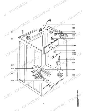 Взрыв-схема стиральной машины Aeg LAV72401 - Схема узла Electrical equipment 268