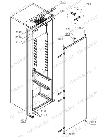 Взрыв-схема холодильника Franke FSDB340NRVA+ (731377, HTI3028RMB) - Схема узла 05