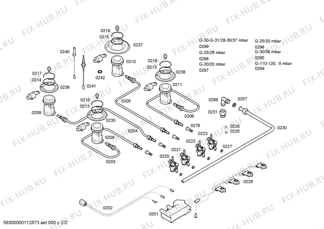 Взрыв-схема плиты (духовки) Siemens ER617501A - Схема узла 02