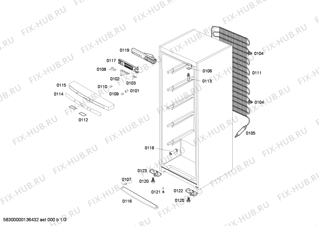 Схема №1 GSD32A01AR с изображением Выдвижной ящик для холодильника Bosch 00672515