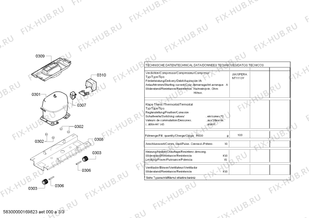 Схема №2 PKVB39VW30 с изображением Дверь для холодильной камеры Bosch 00629069