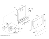 Схема №1 SMIKBM03 с изображением Передняя панель для посудомоечной машины Bosch 00675845