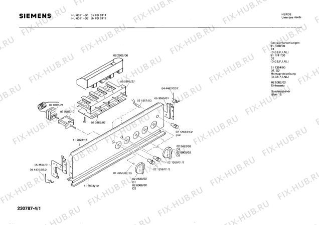 Схема №1 0750192054 EH640EV с изображением Цоколь для плиты (духовки) Bosch 00020696