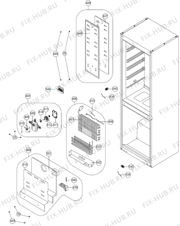 Взрыв-схема холодильника Upo RF43311ND (377466, HZS 34664) - Схема узла 02