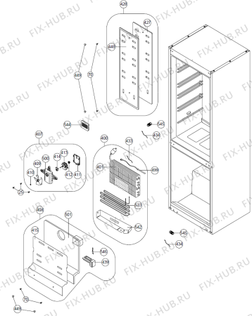 Схема №1 RF43311NDS (377467, HZS 34664) с изображением Покрытие для холодильной камеры Gorenje 366601