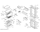 Схема №1 KG56NAI25N с изображением Дверь морозильной камеры для холодильника Bosch 00770721