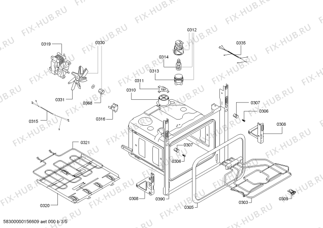 Взрыв-схема плиты (духовки) Bosch HBA42R451E Horno.BO.2D.B4.E0_TiIF.pta_basica.inx - Схема узла 03