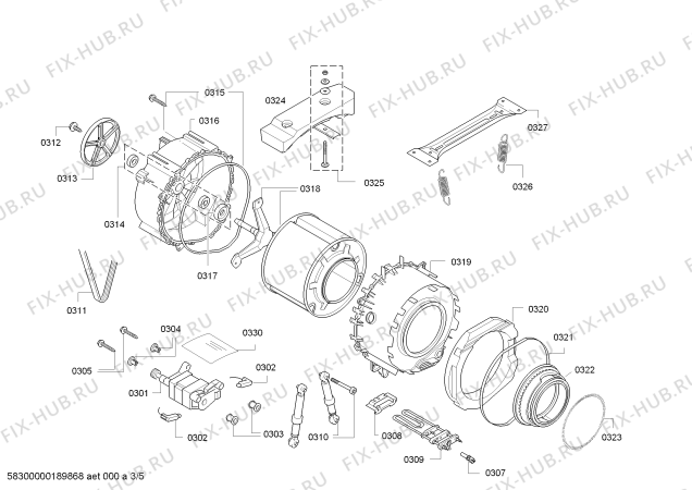 Схема №1 KWF71418CH Koenic с изображением Рама люка для стиральной машины Bosch 18006701