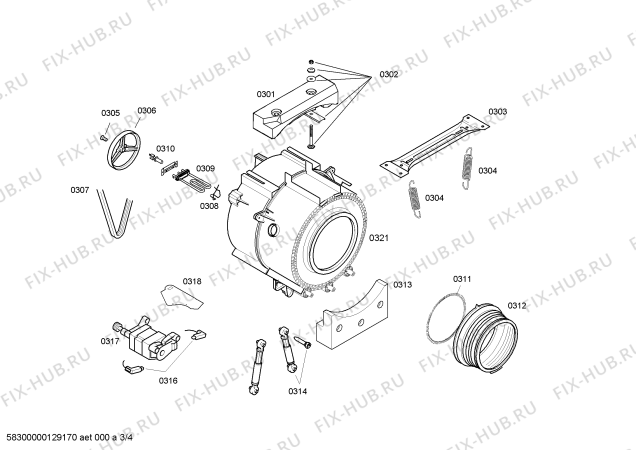 Схема №2 CWF08A11IL с изображением Панель управления для стиралки Bosch 00661570