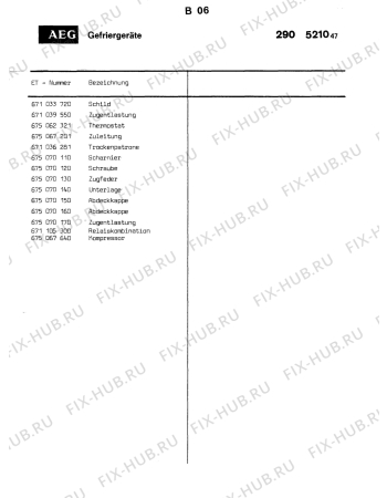 Взрыв-схема холодильника Aeg 19 D - Схема узла Section1