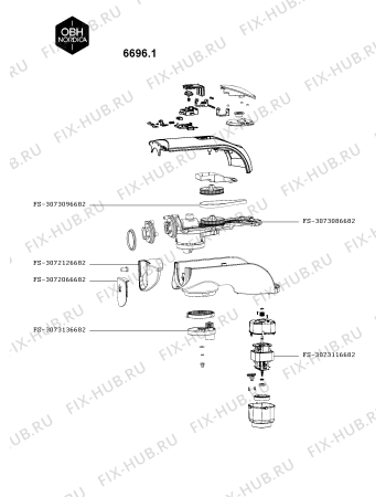 Схема №1 6693.1 с изображением Взбивалка для кухонного комбайна Seb FS-3072096682
