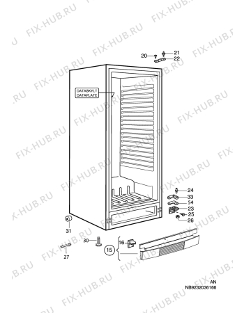 Взрыв-схема холодильника Aeg S70378-KA - Схема узла C10 Cabinet
