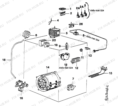 Взрыв-схема стиральной машины Rex RLT4 - Схема узла Section 5