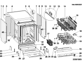 Схема №1 LL430XFR (F039485) с изображением Панель управления для посудомоечной машины Indesit C00143047