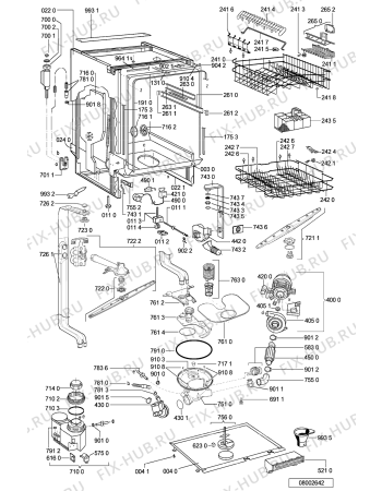 Схема №1 GSXE 7484 с изображением Микромодуль для посудомоечной машины Whirlpool 481221838148