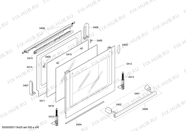 Схема №1 HBN730570B с изображением Фронтальное стекло для духового шкафа Bosch 00473381