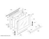 Схема №1 HBN730570B с изображением Фронтальное стекло для духового шкафа Bosch 00473381