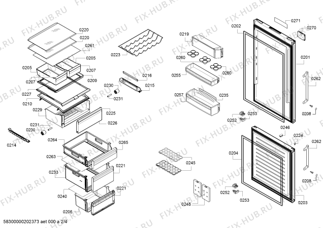 Схема №1 KD46NVW30 A++ с изображением Компрессор для холодильника Bosch 00145615