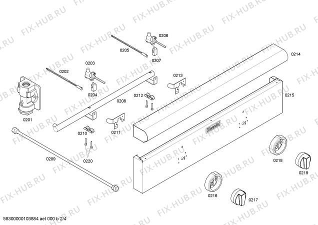 Схема №2 PB30BS с изображением Панель для электропечи Bosch 00144085