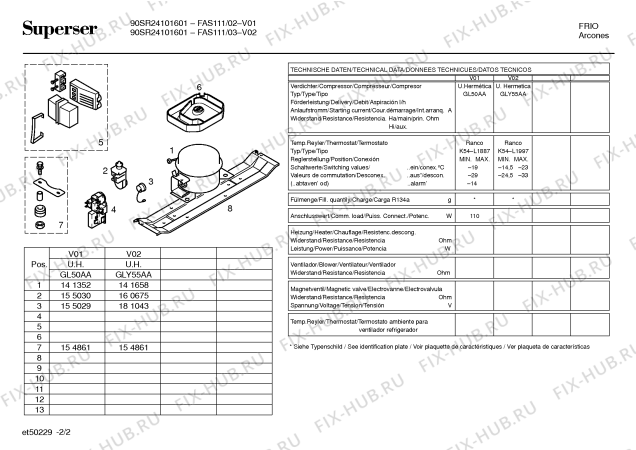 Схема №1 LG682 с изображением Компрессор для холодильника Bosch 00140720