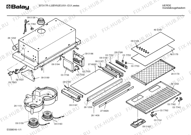 Схема №1 B7112E BAB1161E с изображением Цоколь лампы для вытяжки Bosch 00037531