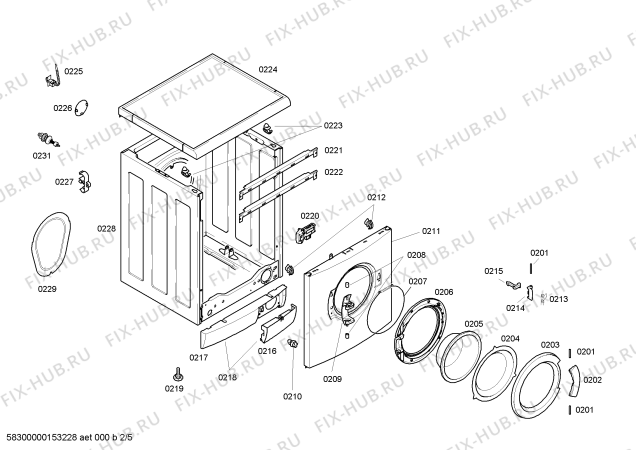 Схема №1 WVD24460GB с изображением Панель управления для стиралки Bosch 00679464