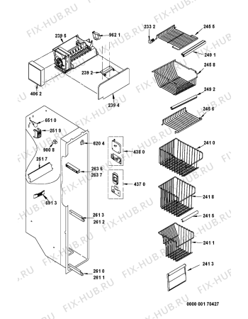 Схема №2 S25D RBB33-A/G с изображением Дверка для холодильной камеры Whirlpool 481241619773
