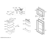 Схема №1 3FFL3455 с изображением Дверь морозильной камеры для холодильной камеры Bosch 00680368