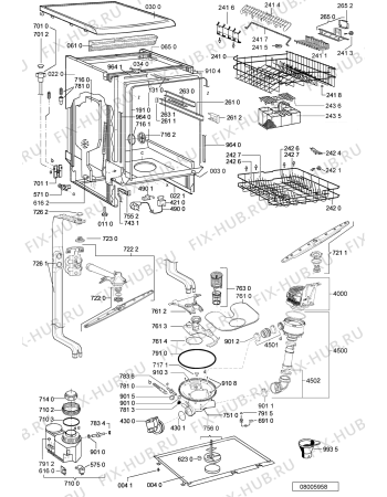 Схема №1 MDW 700 EDSG с изображением Обшивка для посудомойки Whirlpool 481245373754