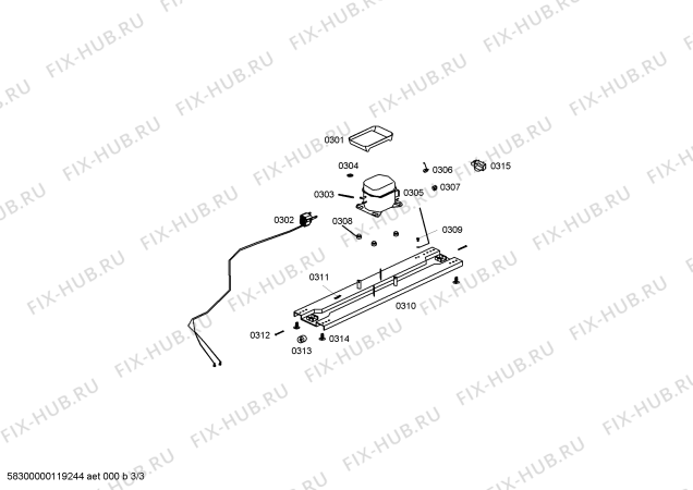 Схема №1 RN32B7D19B GENERAL PLUS с изображением Крышка для холодильной камеры Bosch 00449050